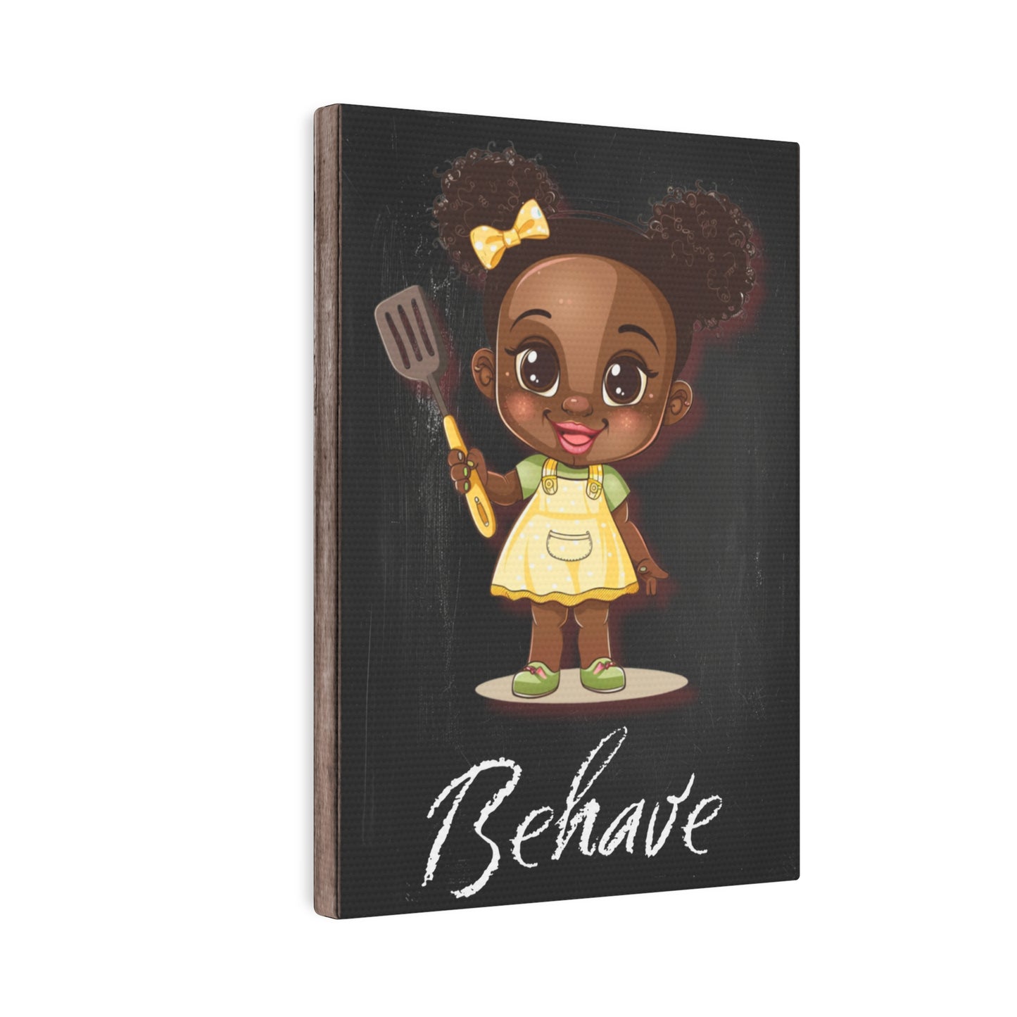 Spatula Behave Personalized Canvas Art