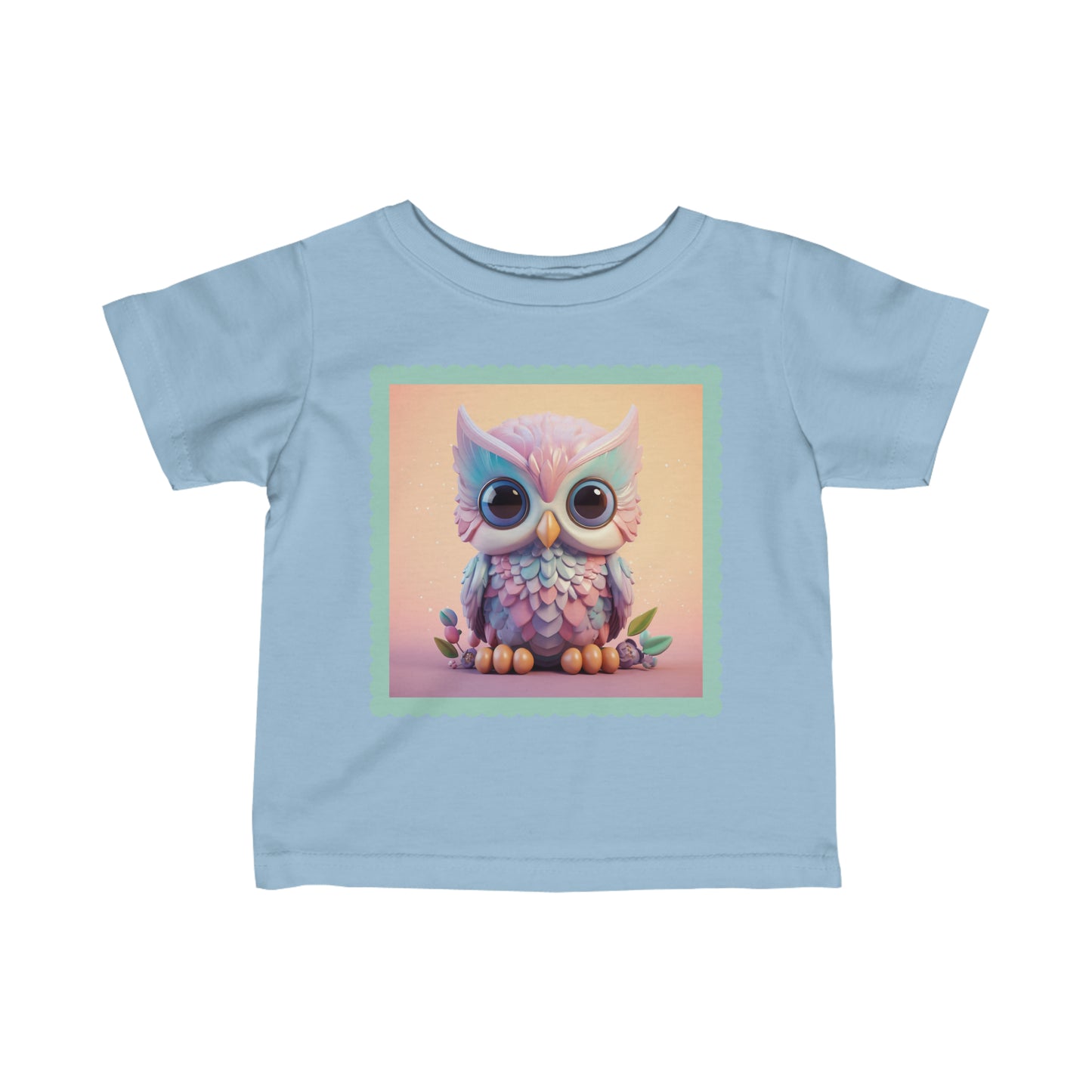 Infant Fine Jersey Tee Owl 3