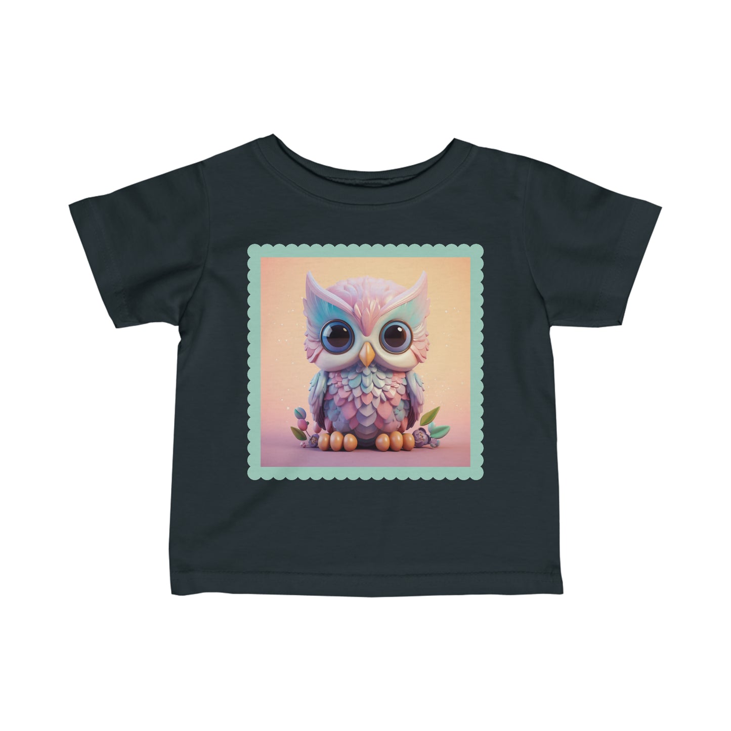 Infant Fine Jersey Tee Owl 3