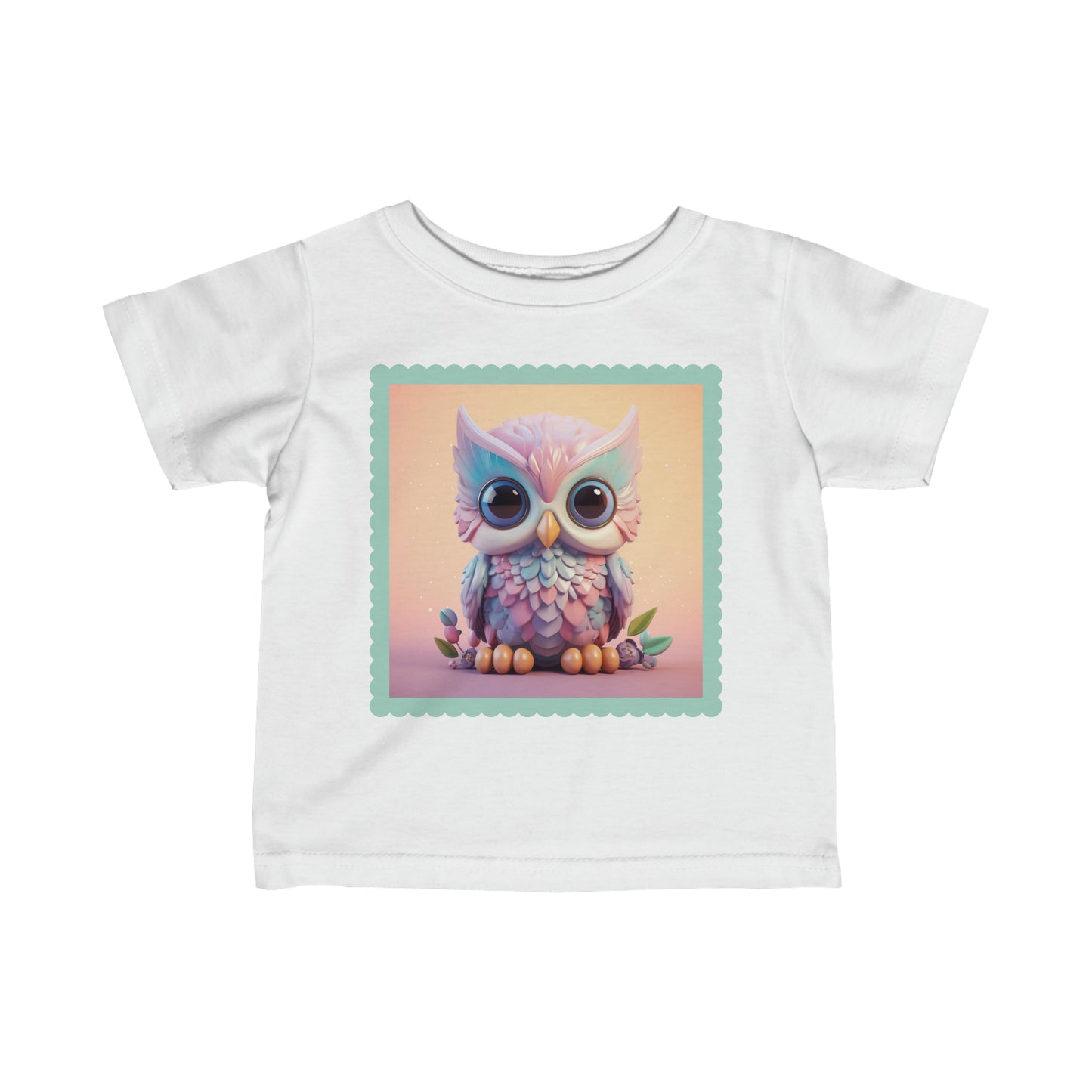 Infant Fine Jersey Tee Owl 3