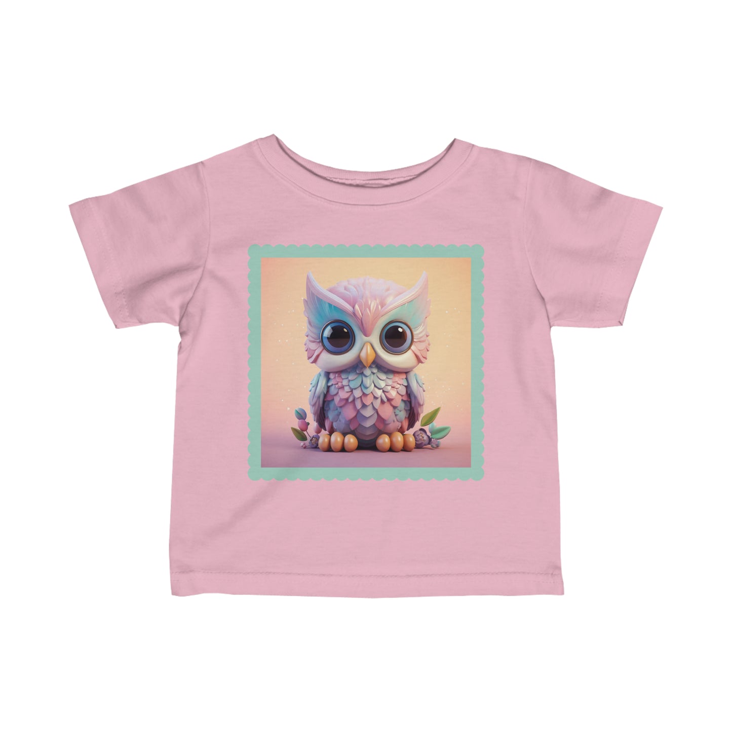 Infant Fine Jersey Tee Owl 3