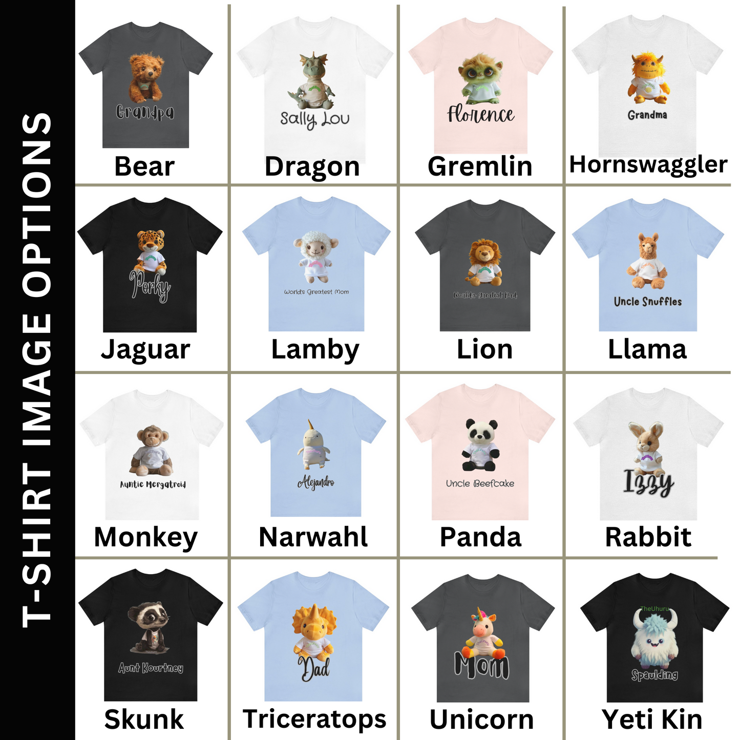 Camiseta unisex para adultos personalizada *a juego* Plushie